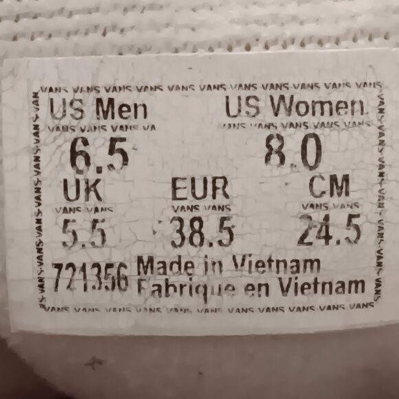 Vans women's red canvas Sk8 Hi-Top athletic shoes sz 8 (or men's 6.5) - Picture 15 of 15